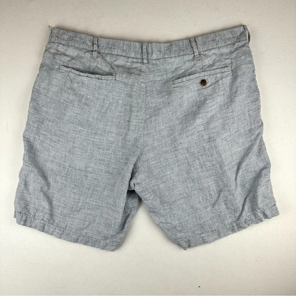 J Crew Pinstripe Linen Shorts‎ 9